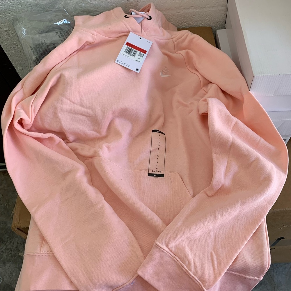 New Womens Pink Nike Hoodie. Size L